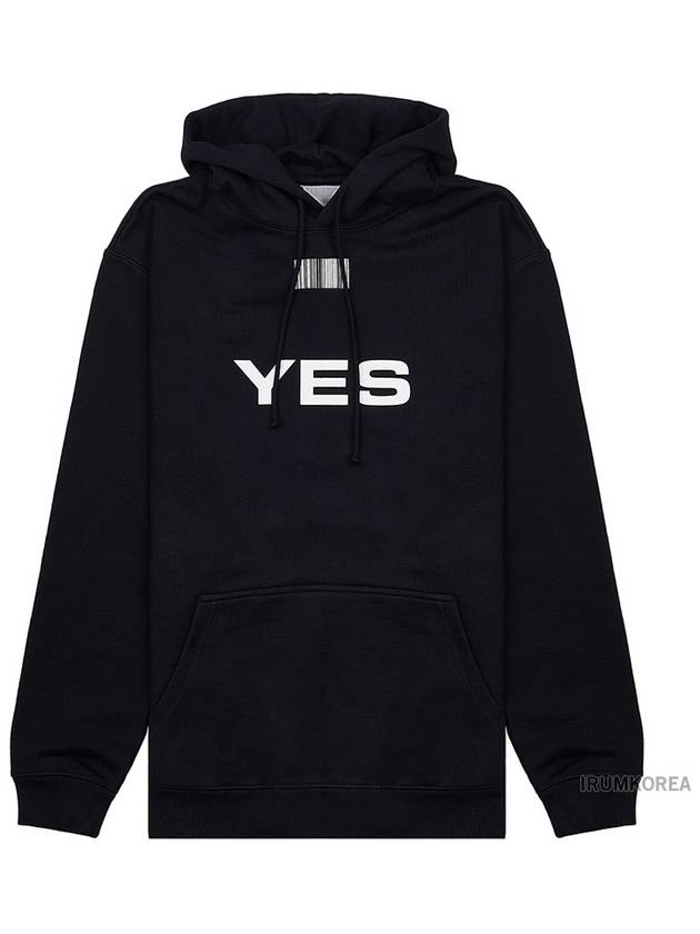 Yes No Barcode Print Hoodie Black - VETEMENTS - BALAAN 3