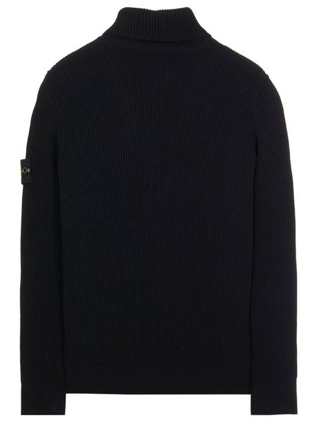 Wappen Patch Wool Turtleneck Black - STONE ISLAND - BALAAN 3