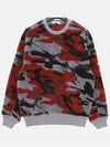 Wappen Patch Camouflage Fleece Knit Top Lavender - STONE ISLAND - BALAAN 3