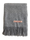 Wool Fringe Scarf Grey Melange - ACNE STUDIOS - BALAAN 2