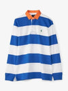 Block Stripe Classic Fit Polo Shirt Blue - POLO RALPH LAUREN - BALAAN 2