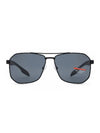 Eyewear Linearosa Steel Sunglasses Grey - PRADA - BALAAN 1