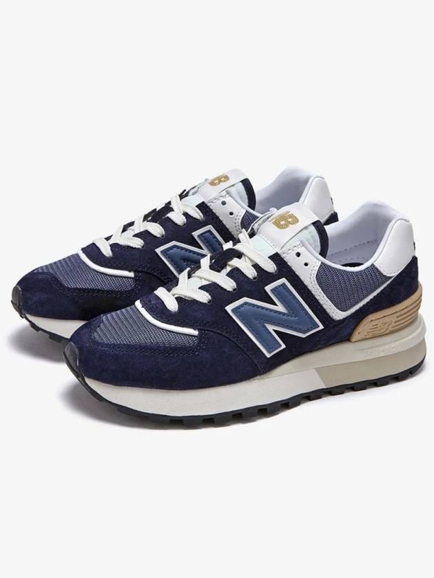 574 Low Top Sneakers Legacy Navy - NEW BALANCE - BALAAN 7