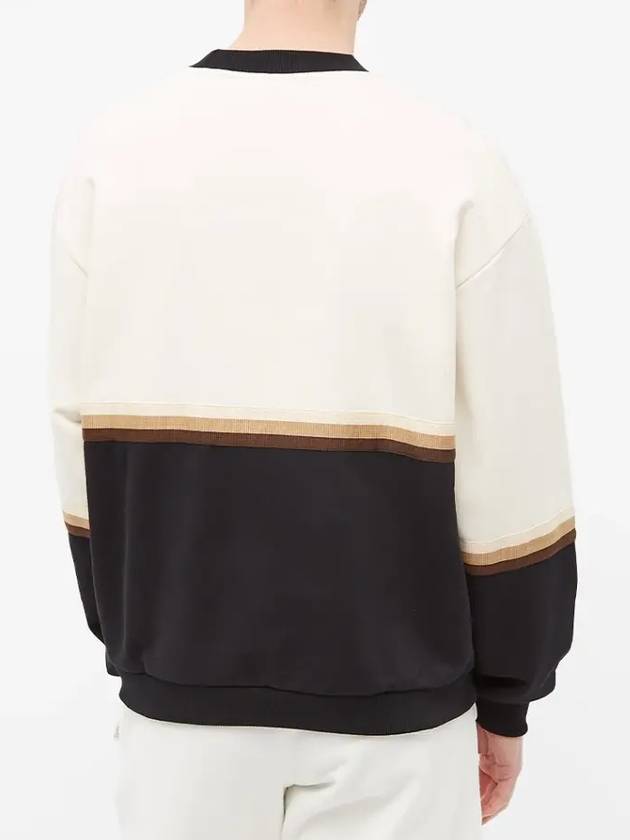 Color block logo crew sweatshirt cream - DROLE DE MONSIEUR - BALAAN 4