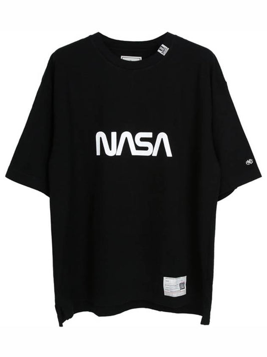 Black NASA Print TShirt A12TS662 BLACK - MIHARA YASUHIRO - BALAAN 1