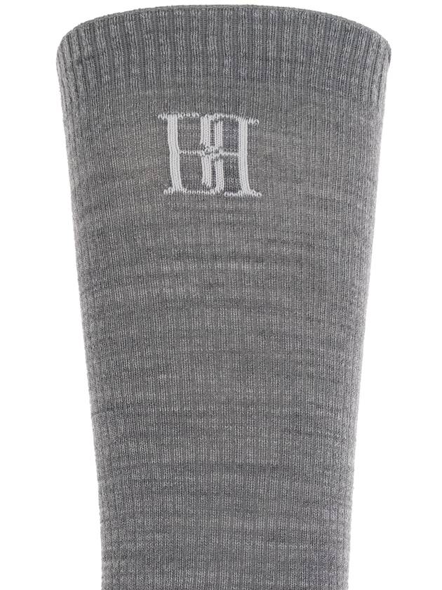 By Malene Birger Wool Socks, Women's, Grey - BY MALENE BIRGER - BALAAN 2