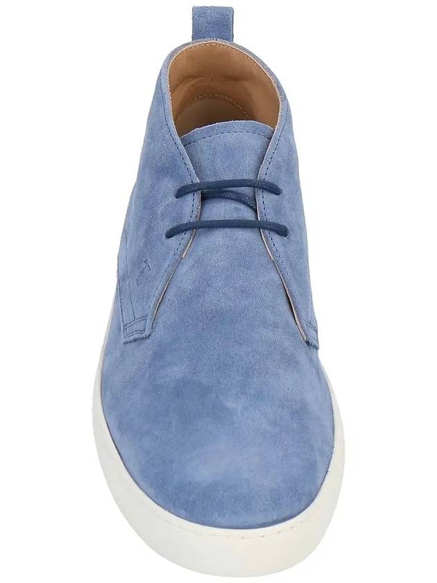 TODS Men's Suede Ankle Boots Slate Blue US 85 265mm - TOD'S - BALAAN 3