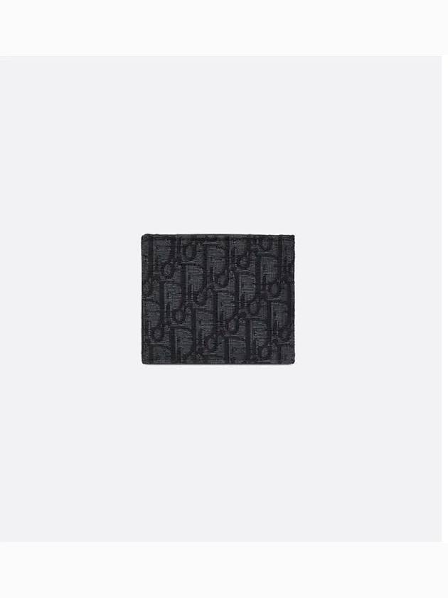 Wallet Black  Oblique Jacquard - DIOR - BALAAN 5