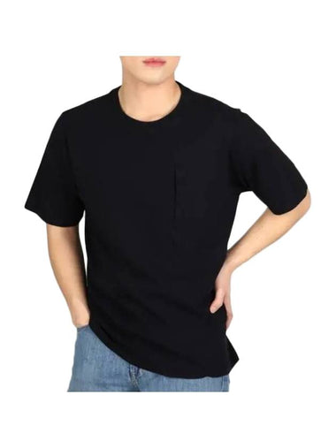 20/1 Jersey Pocket Short Sleeve T-Shirt Black - CP COMPANY - BALAAN 1