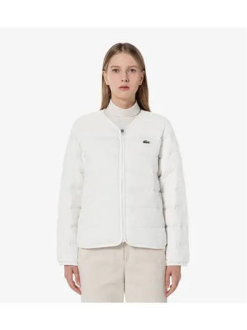 Women s lightweight down jumper OFFWHITE off white - LACOSTE - BALAAN 1