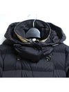 Women's Double Breasted Hooded Padded Black - BURBERRY - BALAAN 5