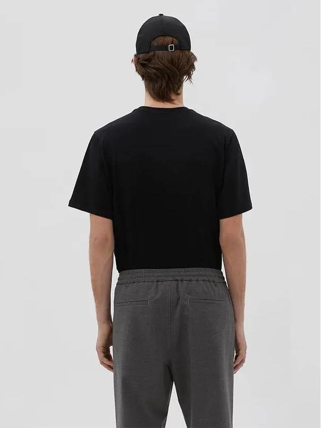 Box Logo Short Sleeve T-Shirt Black - MSGM - BALAAN 10