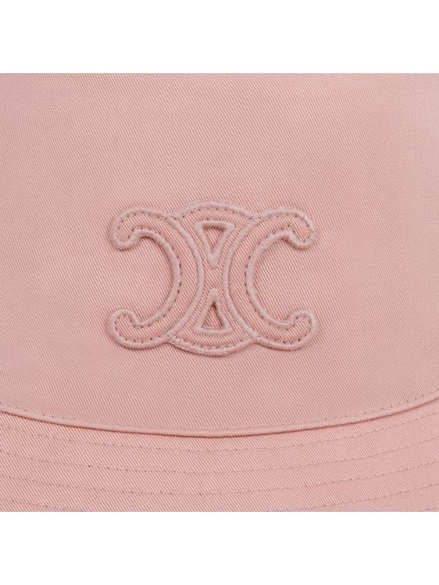 Triomphe Gabardine Cotton Bucket Hat Vintage Pink - CELINE - BALAAN 3