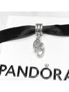 Interlock Heart Pendant Dangle Charm Silver - PANDORA - BALAAN 2