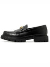 Triomphe Chain Polished Bull Margaret Loafers Black - CELINE - BALAAN 3