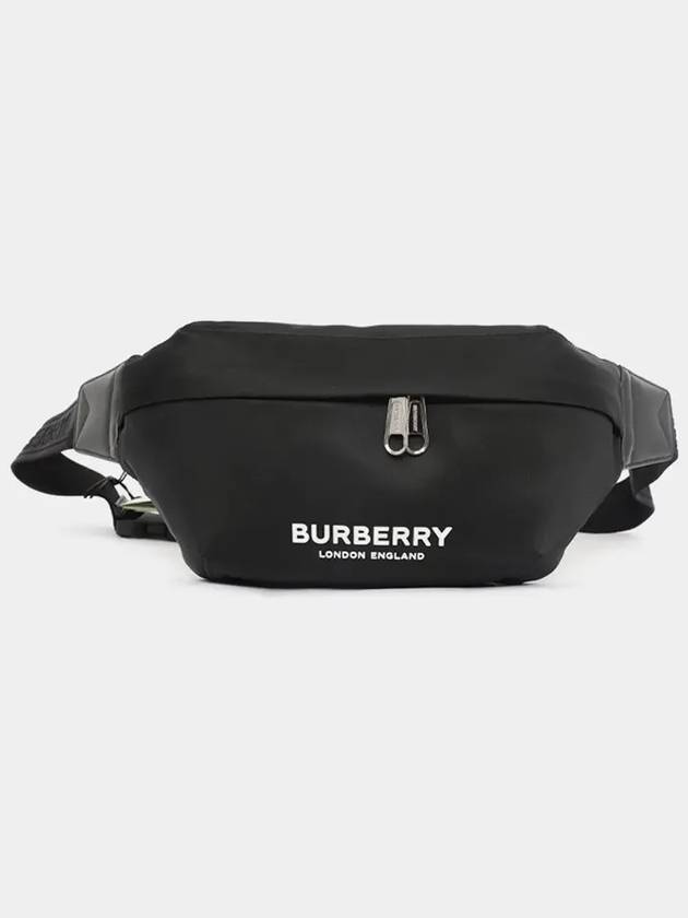 Logo Print Nylon Sonny Bum Belt Bag Black - BURBERRY - BALAAN 4