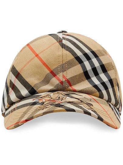 Vintage Check Base Ball Cap Beige - BURBERRY - BALAAN 2