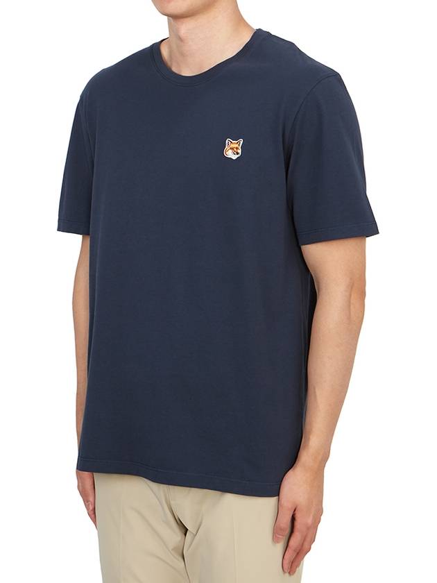 Fox Head Patch Classic Short Sleeve T-Shirt Ink Blue - MAISON KITSUNE - BALAAN 3