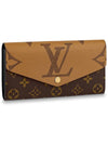 Sarah Monogram Reverse Long Wallet Brown - LOUIS VUITTON - BALAAN 2