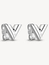 Essential V Stud Earrings Silver - LOUIS VUITTON - BALAAN 3