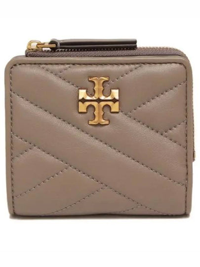 Chevron Half Wallet Grey - TORY BURCH - BALAAN 2