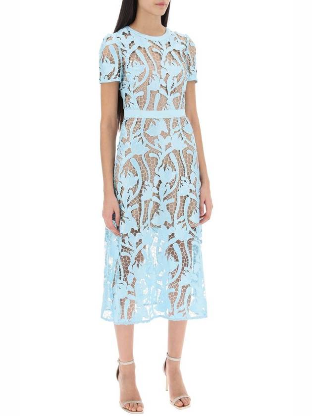 Self-Portrait Lace Midi Dress - SELF PORTRAIT - BALAAN 4