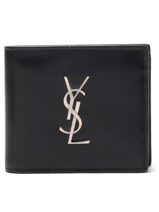 Logo Plaque Bicycle Wallet Black - SAINT LAURENT - 2