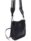 Leather Mini Shoulder Bag Black - PRADA - BALAAN 4