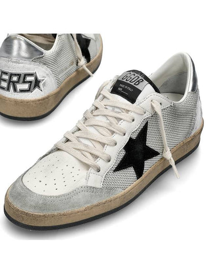 Ball Star Suede Star Laminate Low Top Sneakers Grey - GOLDEN GOOSE - BALAAN 2