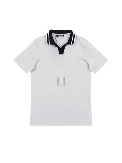 Women's Sammy Short Sleeve Polo Shirt Cloud White - J.LINDEBERG - BALAAN 2