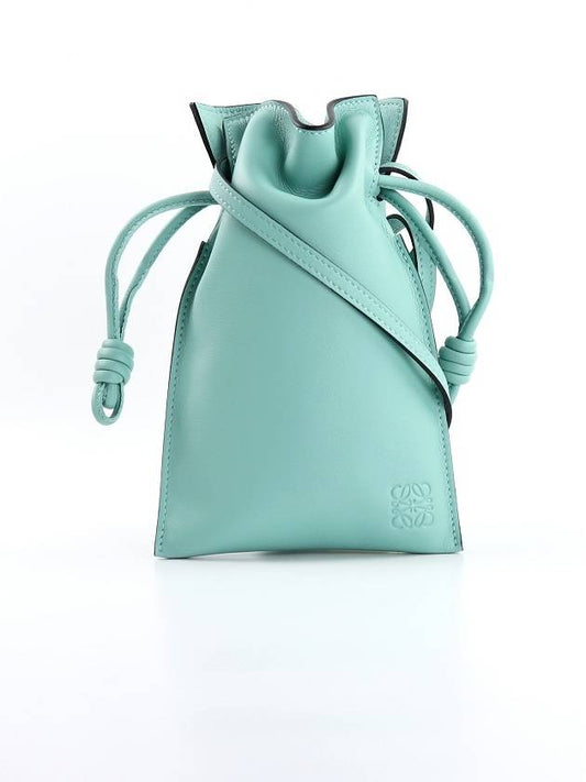 Flamenco Nappa Calfskin Pocket Mini Bag Fresh Mint - LOEWE - BALAAN.