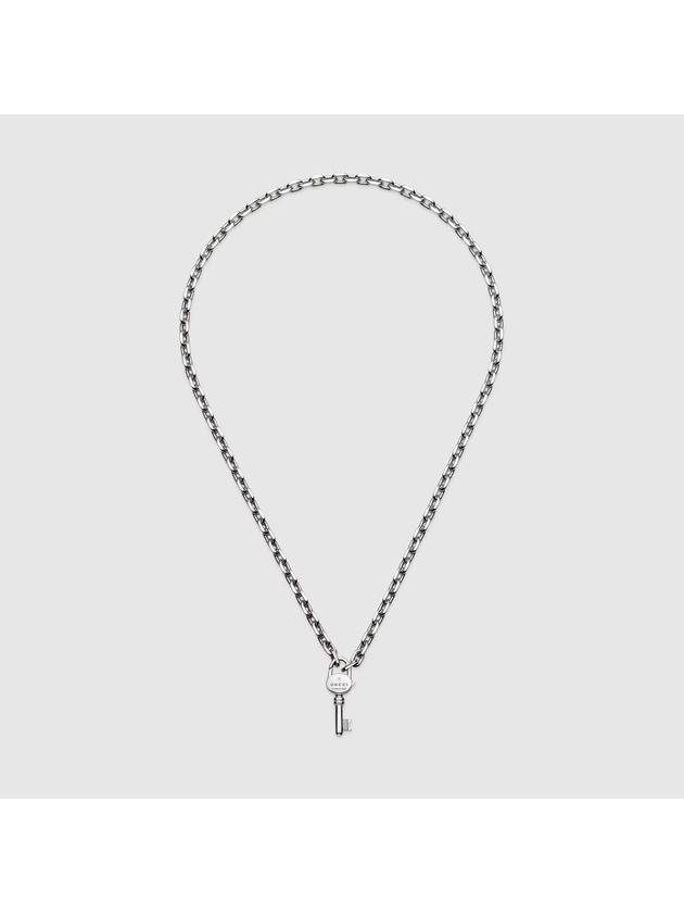 Trademark Chain Necklace Silver - GUCCI - BALAAN 2