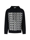 Intarsia Logo Long Sleeve Hoodie KW0809YN0170901 - JW ANDERSON - BALAAN.