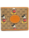 Women s Gucci 602547 Disney x Mini GG Supreme Canvas Mickey Mouse Half Wallet gt Gangbuk used luxury goods - GUCCI - BALAAN 2