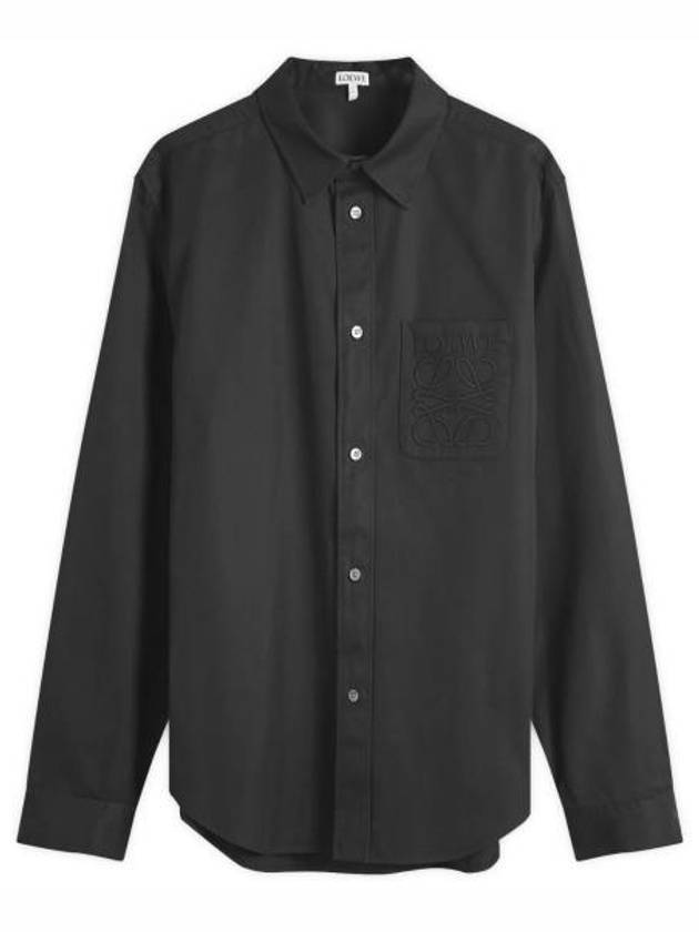 Cotton Long Sleeve Shirt Black - LOEWE - BALAAN 2