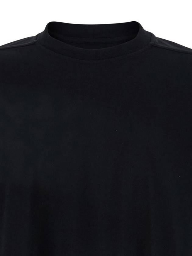 'Tommy T' Black Oversized T-Shirt In Cotton Man - RICK OWENS - BALAAN 3