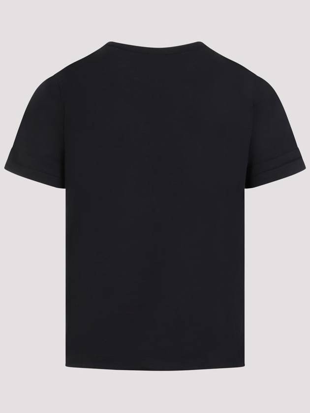 Men's Small Logo Short Sleeve T-Shirt Black - SAINT LAURENT - BALAAN 3