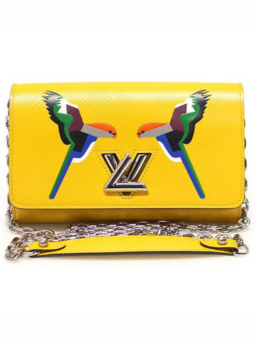 M61752 Yellow Epi Leather Early Bird Twist WOC Chain Wallet Cross Bag - LOUIS VUITTON - BALAAN 1