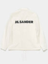 Men's Black Back Logo Waterproof Coach Jacket White - JIL SANDER - BALAAN 4