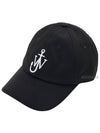 Logo Cotton Canvas Ball Cap Black - JW ANDERSON - BALAAN 2