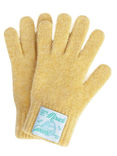 Short Knit Gloves Yellow - GOCORI - BALAAN 1