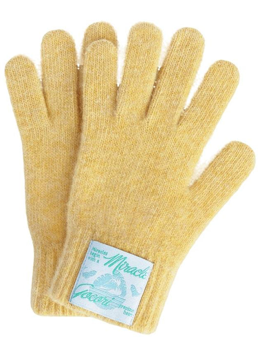 short knit gloves yellow - GOCORI - BALAAN 1