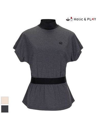 Dolman Fit High Neck Short Sleeve T-ShirtHC2WTS009 - HOLIC&PLAY - BALAAN 1