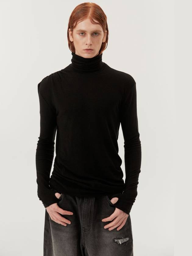 Jersey Roll Neck Black - MONTSENU - BALAAN 2