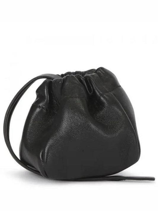 Women's Ripple Mini Pouch Bucket Bag Black - JIL SANDER - BALAAN 2