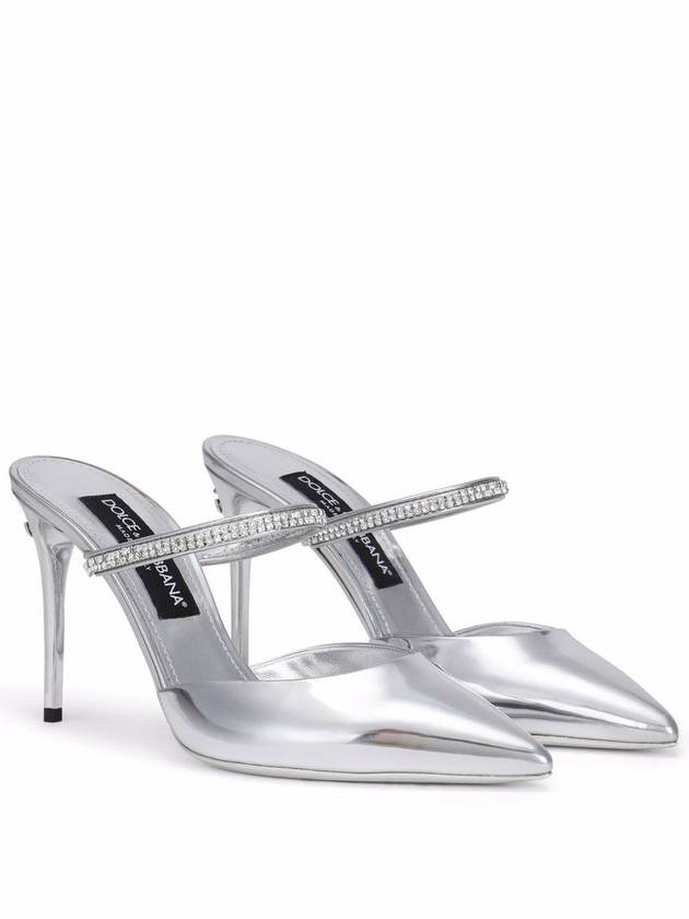 strap sandals heel silver - DOLCE&GABBANA - BALAAN 5