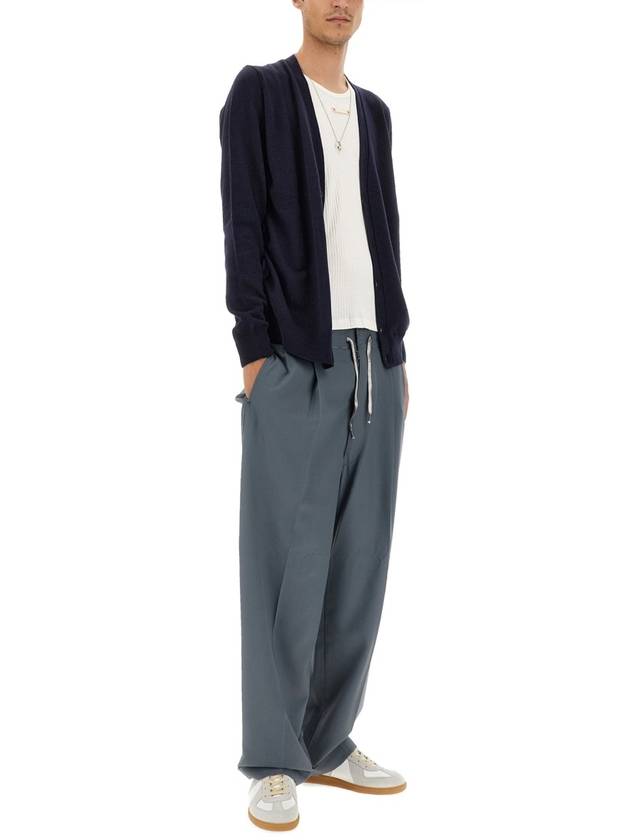 Cashmere Back Stitch Cardigan Navy - MAISON MARGIELA - BALAAN 3