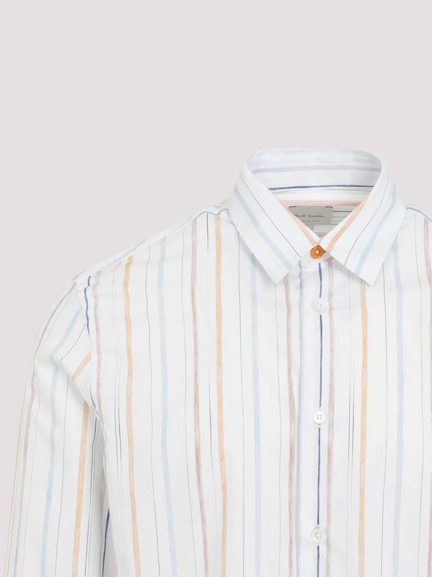 24FW Paul Smith Long Sleeve Shirt M1R901U N02391 01 WHITE - PAUL SMITH - BALAAN 5