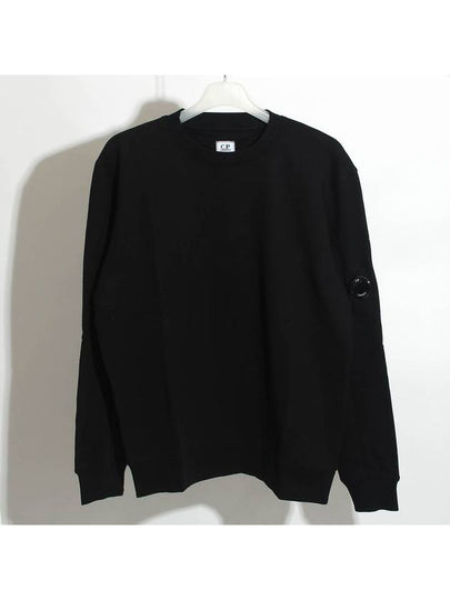 Diagonal Raised Fleece Sweatshirt Black - CP COMPANY - BALAAN 2