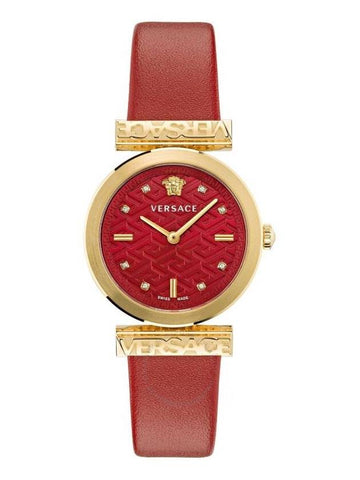 Versace Regalia Quartz Crystal Red Dial Ladies Watch VE6J00423 - VERSACE - BALAAN 1